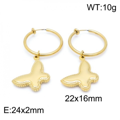 Stainless Steel Earring KE100758-Z12