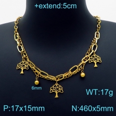Stainless Steel Necklace KN203260-Z24