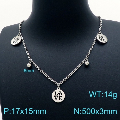 Stainless Steel Necklace KN202615-Z11