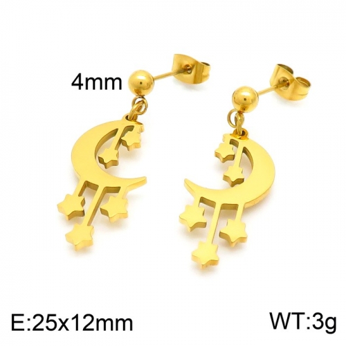 Stainless Steel Earring KE101255-Z10