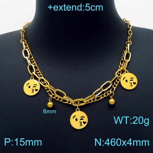 Stainless Steel Necklace KN203258-Z24