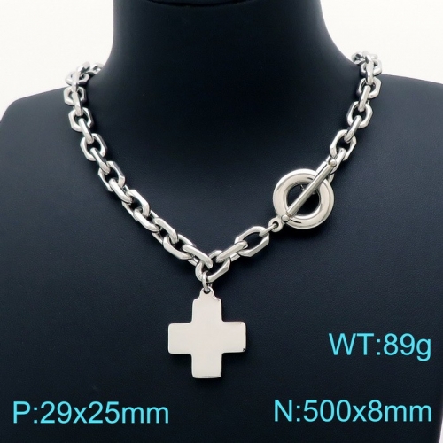 Stainless Steel Necklace KN202631-Z23