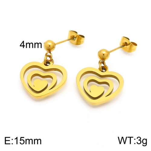 Stainless Steel Earring KE101250-Z10