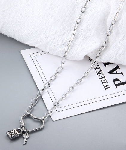 Stainless Steel Uno Necklace UNN002