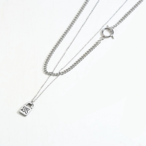 Stainless Steel Uno Necklace TUNN0030-S