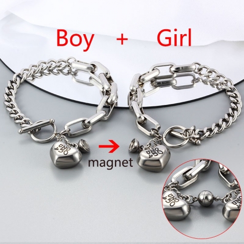 Stainless Steel Uno Bracelet 251（2 pcs)