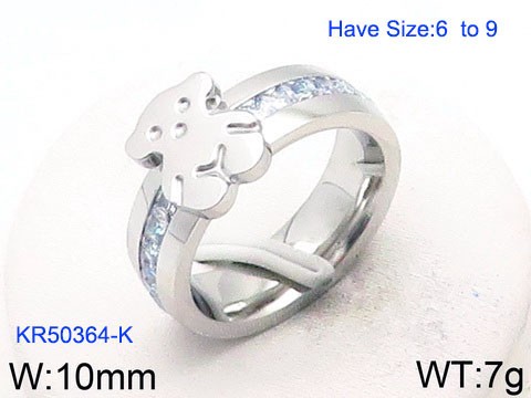 Stainless Steel Tou's Rings KR50364-K