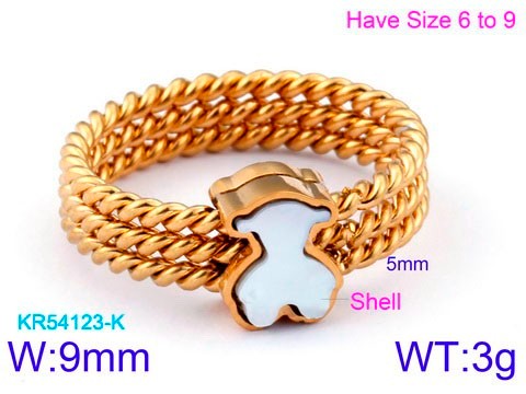 Stainless Steel Tou's Rings KR54123-K