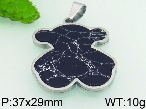 Stainless Steel Tou's Pendant KP51103-K