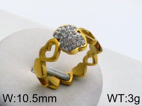 Stainless Steel Tou's Rings KR49145-GC