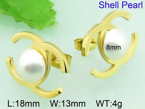 Stainless Steel Tou's Earring KE56272-K