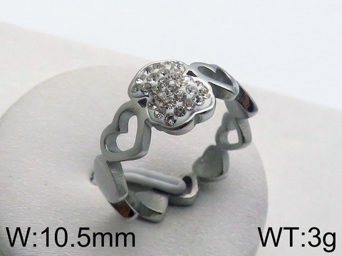 Stainless Steel Tou's Rings KR49144-GC