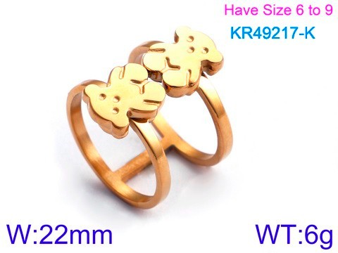 Stainless Steel Tou's Rings KR49217-K