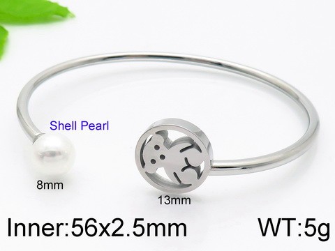 Stainless Steel Tou's Bracelet KB110704-GC