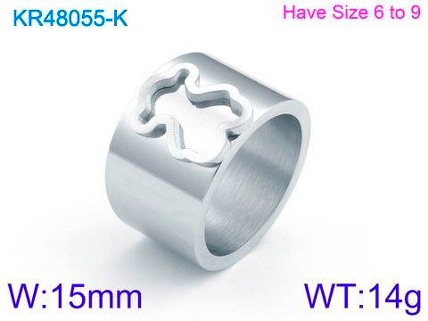 Stainless Steel Tou's Rings KR48055-K