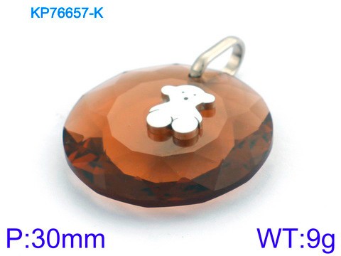 Stainless Steel Tou's Pendant KP76657-K