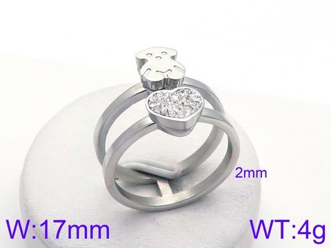 Stainless Steel Tou's Rings KR50158-GC