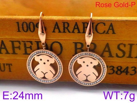 Stainless Steel Tou's Earring KE79931-GC