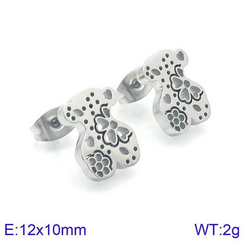 Stainless Steel Tou's Earring KE88871-KC