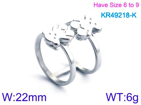 Stainless Steel Tou's Rings KR49218-K