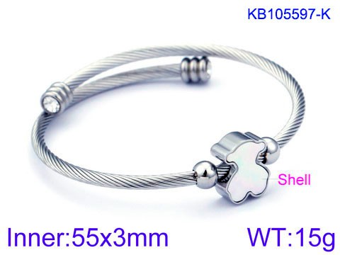 Stainless Steel Tou's Bracelet KB105597-K