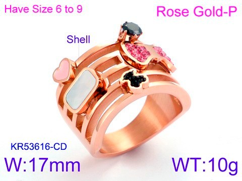 Stainless Steel Tou's Rings KR53616-CD