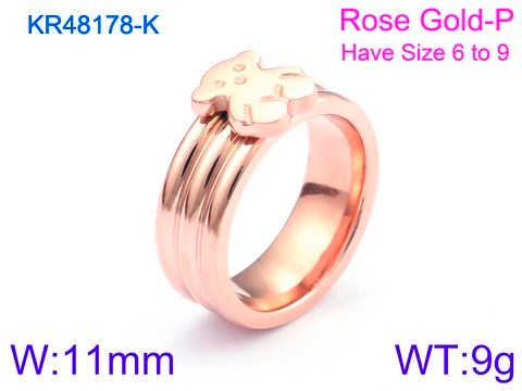 Stainless Steel Tou's Rings KR48178-K