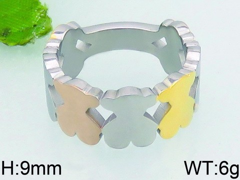 Stainless Steel Tou's Rings KR39366-K