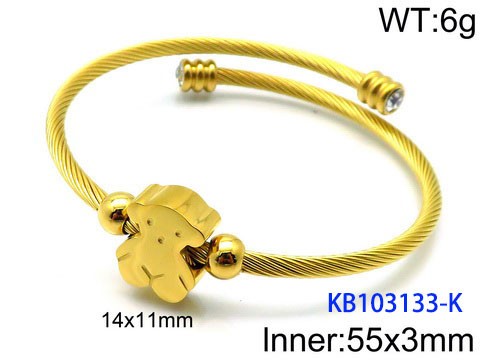 Stainless Steel Tou's Bracelet KB103133-K