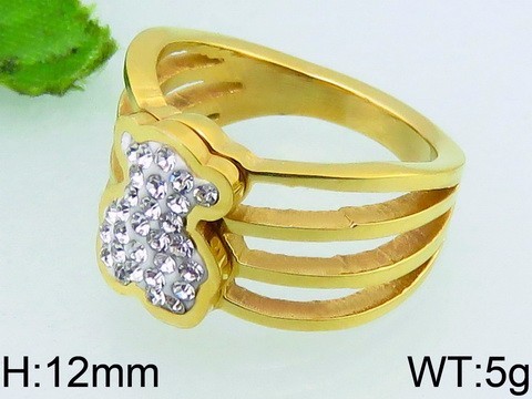 Stainless Steel Tou's Rings KR38692-K