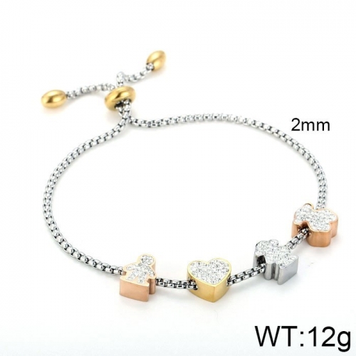 Stainless Steel Tou's Bracelet KB104054-K