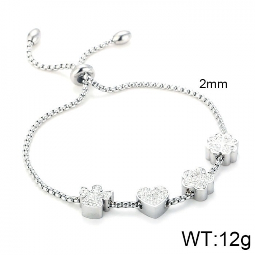 Stainless Steel Tou's Bracelet KB104057-K