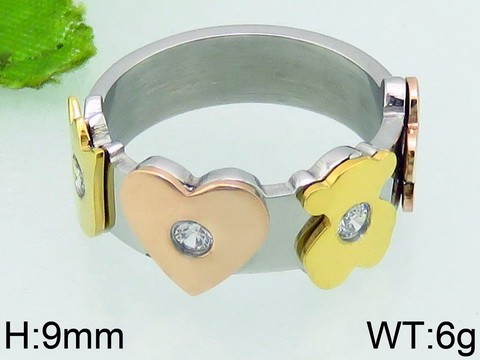 Stainless Steel Tou's Rings KR39686-K