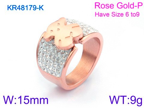 Stainless Steel Tou's Rings KR48179-K