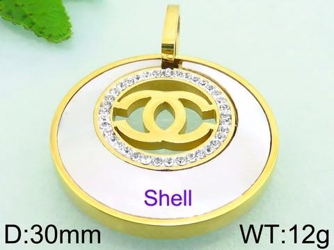 Stainless Steel Tou's Pendant KP46083-K