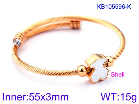 Stainless Steel Tou's Bracelet KB105596-K