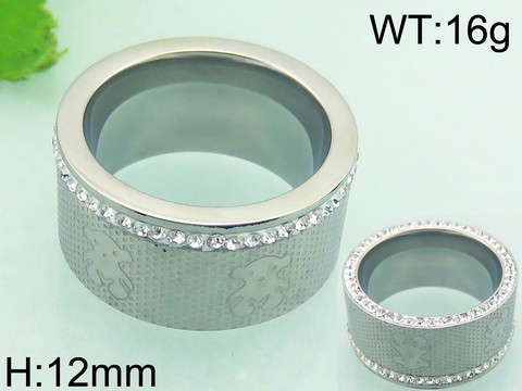 Stainless Steel Tou's Rings KR36412-K