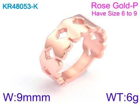 Stainless Steel Tou's Rings KR48053-K