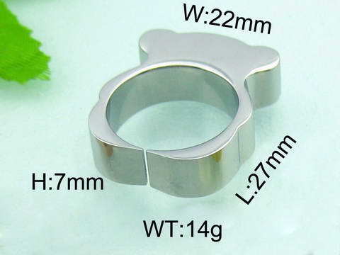 Stainless Steel Tou's Rings KR25609-D