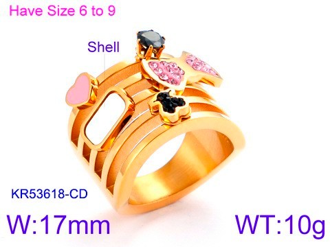 Stainless Steel Tou's Rings KR53618-CD