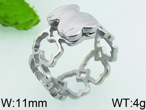 Stainless Steel Tou's Rings KR38885-K