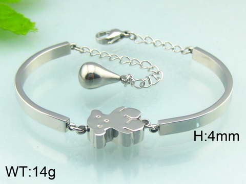 Stainless Steel Tou's Bracelet KB50261-K