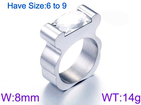 Stainless Steel Tou's Rings KR45118-K