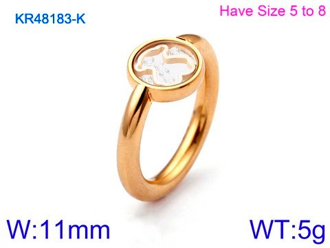 Stainless Steel Tou's Rings KR48183-K