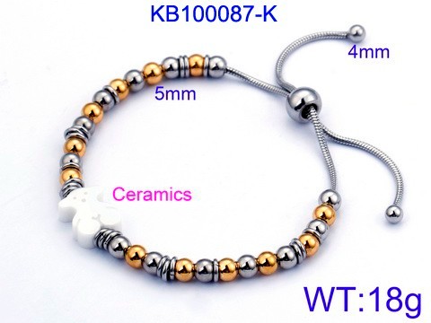 Stainless Steel Tou's Bracelet KB100087-K