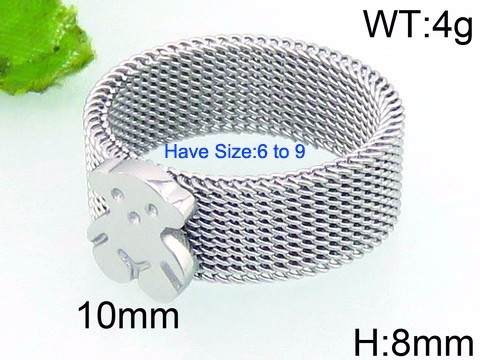 Stainless Steel Tou's Rings KR39364-K