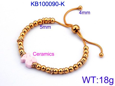 Stainless Steel Tou's Bracelet KB100090-K