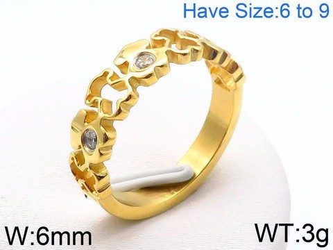 Stainless Steel Tou's Rings KR46198-K