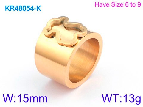 Stainless Steel Tou's Rings KR48054-K