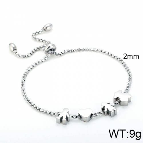 Stainless Steel Tou's Bracelet KB104064-K